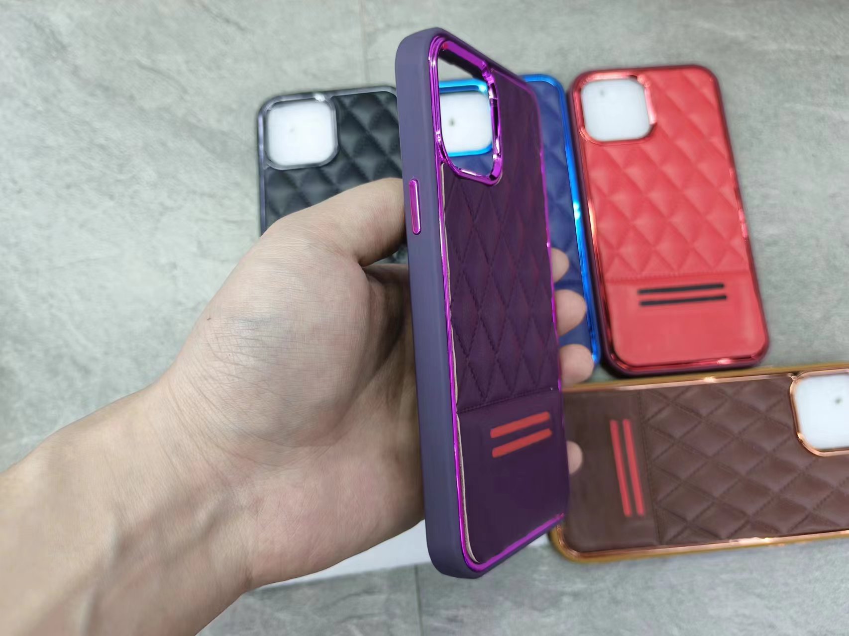 Electroplated Side Down Phone Case Specification drawing