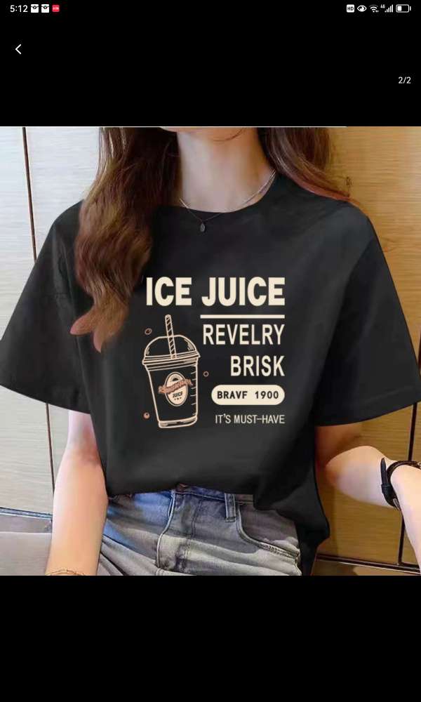 Cotton Short Sleeve T-Shirt Women's White Half Sleeve T-Shirt Summer Dress 2024 New Korean Version Of Loose Women's Summer Top 3 Specification drawing