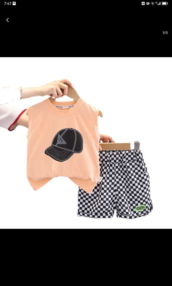Boys' Short-Sleeved Polo Shirt T-Shirt Stylish Handsome Tide 2024 Summer New Children's Half-Sleeved Summer Children's Summer Dress T1