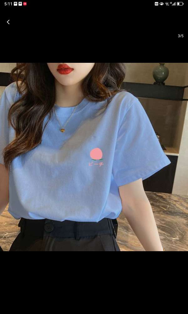 Cotton Short-Sleeved T-Shirt Women's White Half-Sleeved T-Shirt Summer Dress 2024 New Korean Version Of Loose Women's Summer Top 9 details Picture