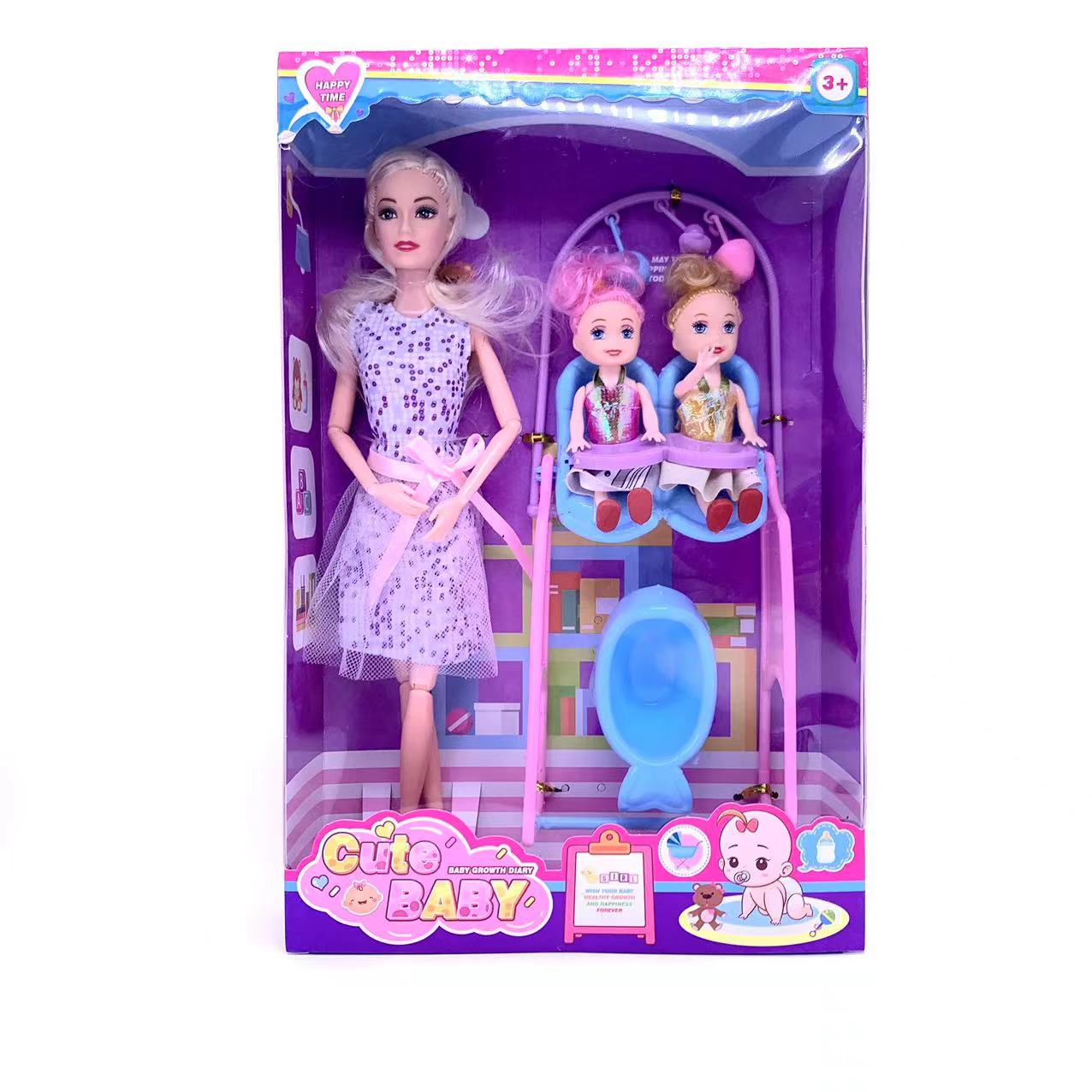 The new take-out wholesale doll plays every house wine girl toys parent-child doll series limbs wrist can move and change clothes birthday gift box fashion thumbnail