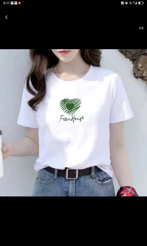 Cotton Short-Sleeved T-Shirt Women's White Half-Sleeved T-Shirt Summer Dress 2024 New Korean Version Of Loose Women's Summer Top 8