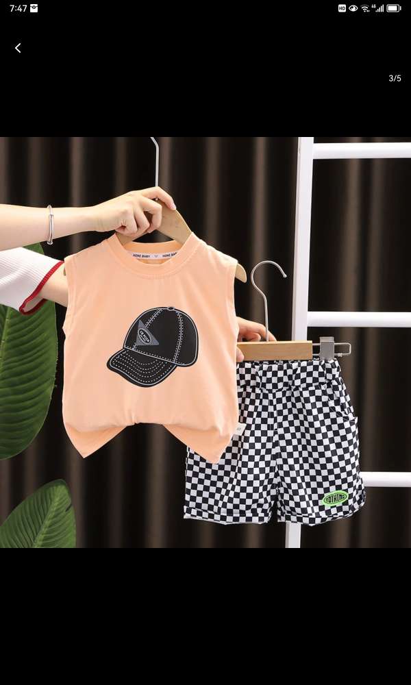 Boys' Short-Sleeved Polo Shirt T-Shirt Stylish Handsome Tide 2024 Summer New Children's Half-Sleeved Summer Children's Summer Dress T3