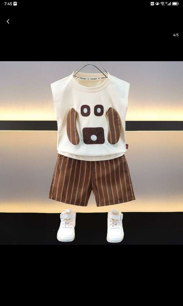 Boys' Short-Sleeved Polo Shirt T-Shirt Stylish Handsome Tide 2024 Summer New Children's Half-Sleeved Summer Children's Summer Dress T10