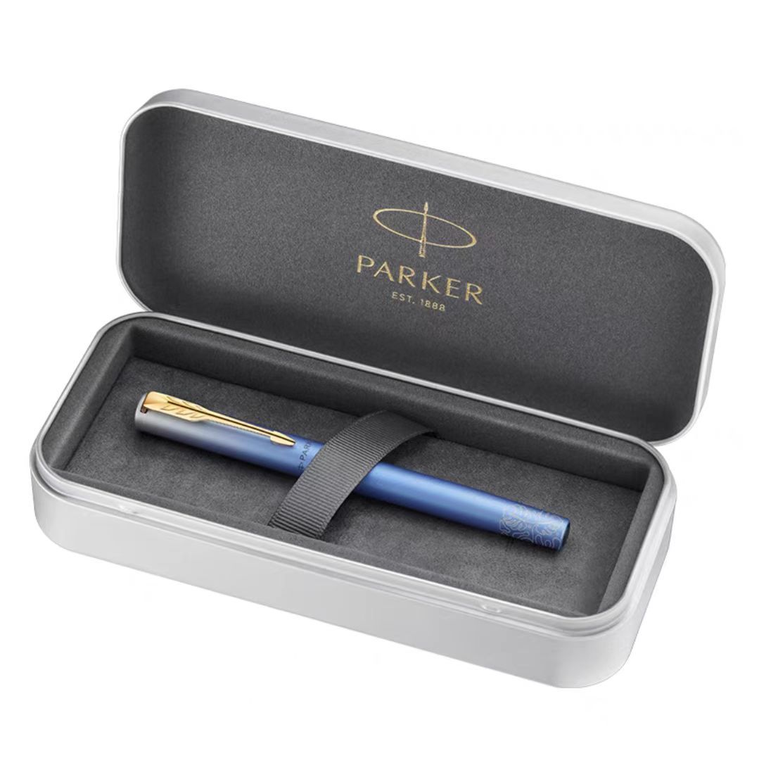 Parker Wycombe XL Tropical Style Broad-Leaf Mystery Blue Ink Pen (Tin Box Gift Pen) Parker Wycombe XL Tropical Style Broad-Leaf Mystery Blue Ink Pen (Tin Box Gift Pen)