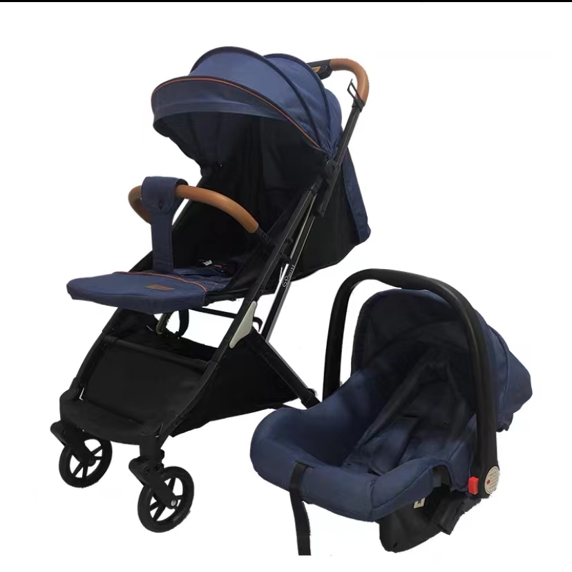 提篮婴儿推车可坐可躺轻便双向高景观折叠避震新生儿宝宝手推车细节图