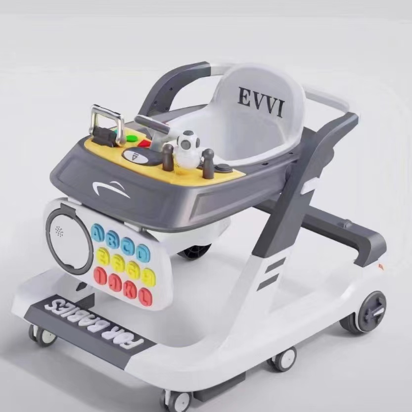 Baby walker anti-rollover baby boys and girls can take the children's walker details Picture