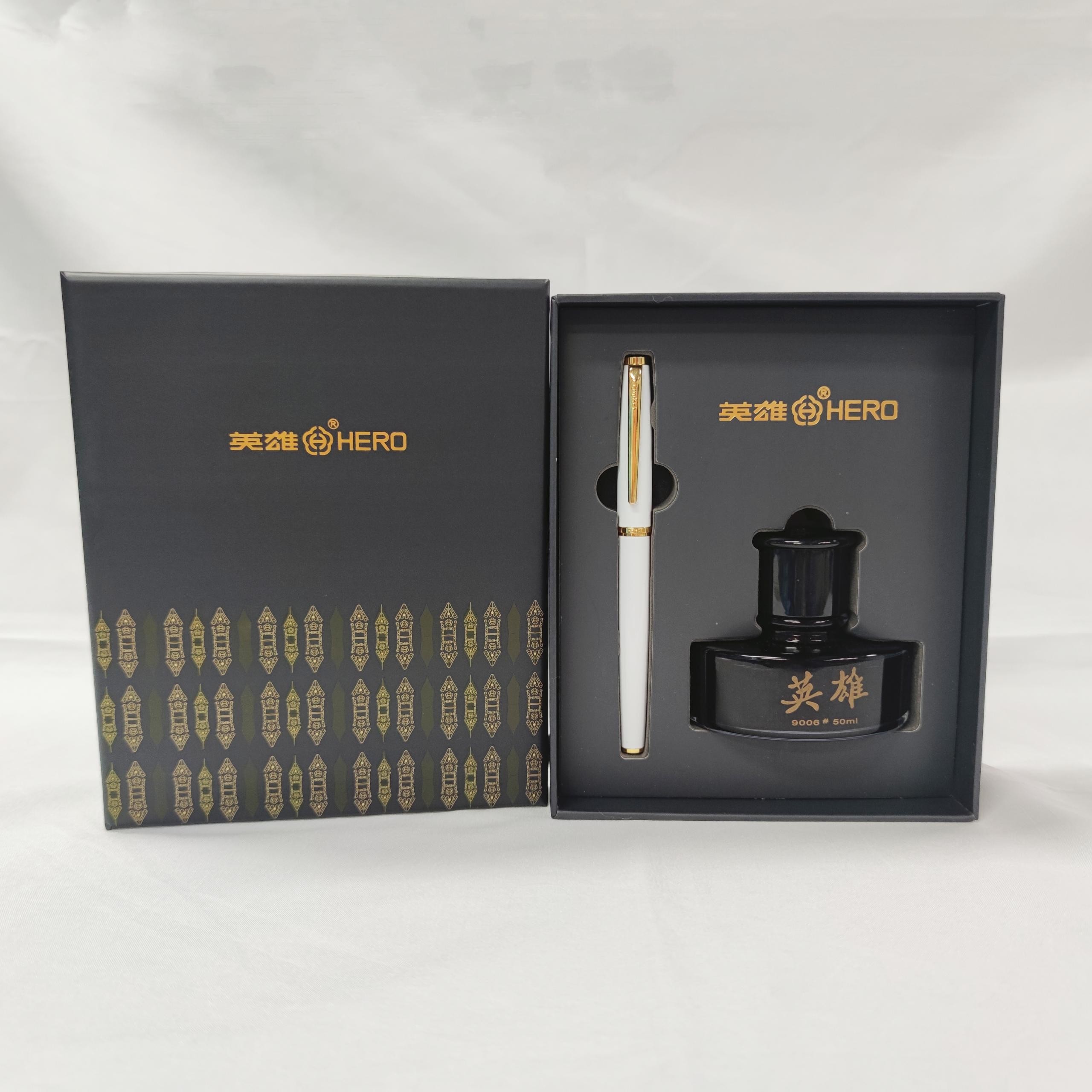 Hero Pen 1536 White Urban Beautiful Pen Set (H13 Black Box)