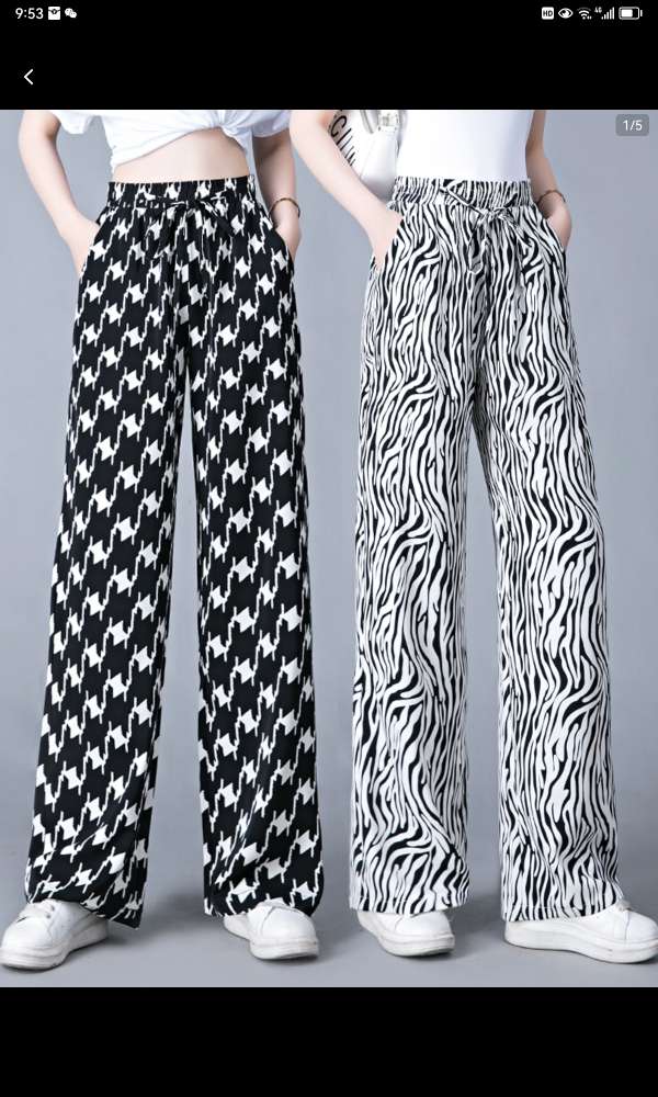 Summer Cotton Silk Pants Pocket Women's Pants Loose Can Be Worn Outside The Home Women Thin Pajama Pants Printed Plaid Pants 23 Specification drawing