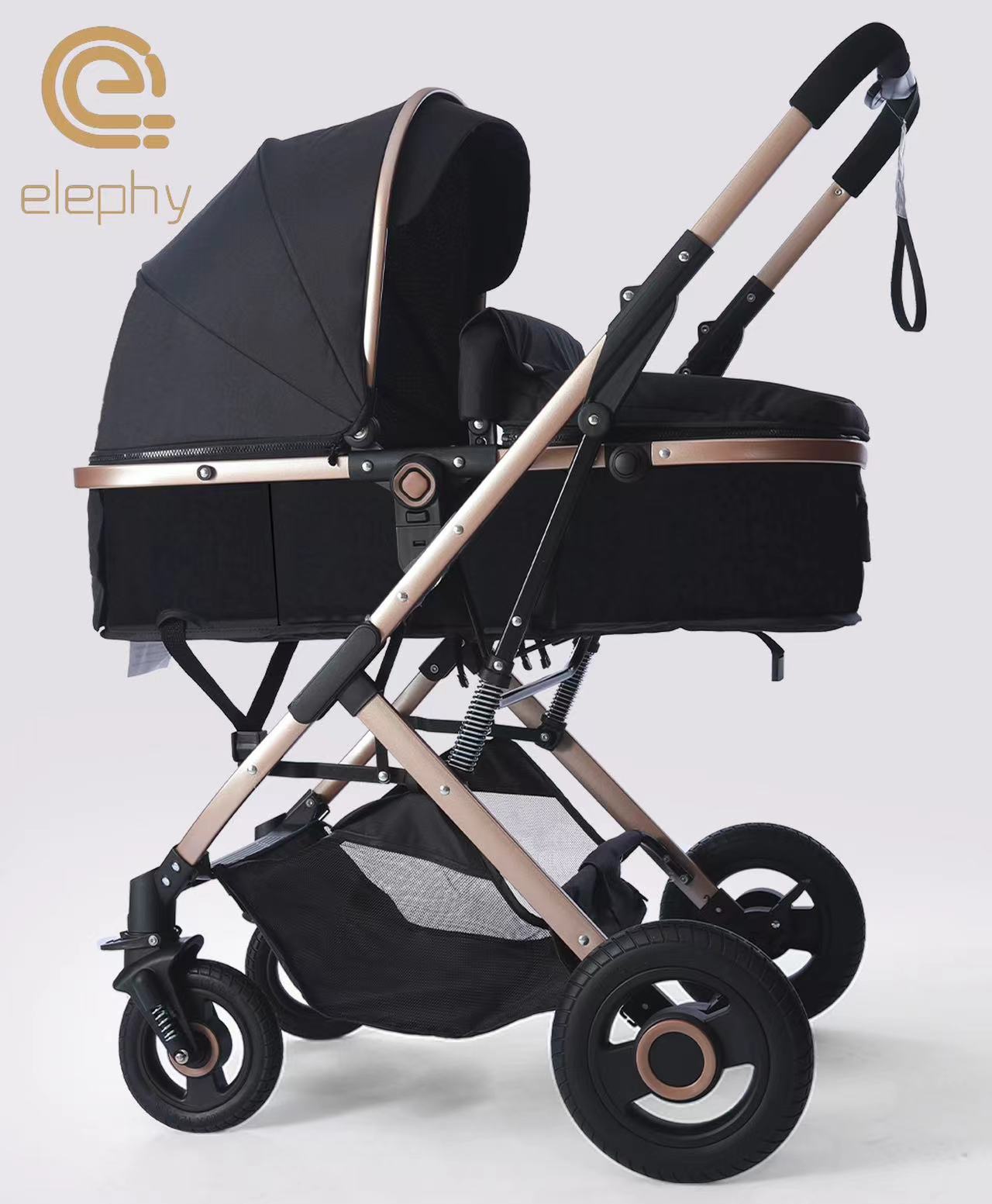 Baby stroller can sit and lie down portable folding high landscape shock absorbent two-way newborn baby stroller thumbnail