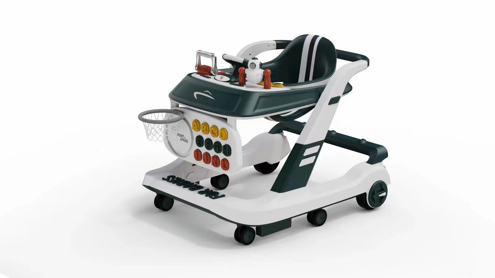 Baby walker anti-rollover baby boys and girls can take the children's walker Specification drawing