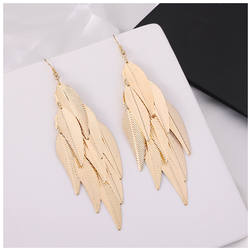 [Multi-Piece Custom] Earrings Europe And The United States Popular Fashion Earrings Metal Female Abrasive Manufacturers Direct Sales Domestic Foreign Trade Cross-Border When Meida Jewelry Manufacturers Direct Sales