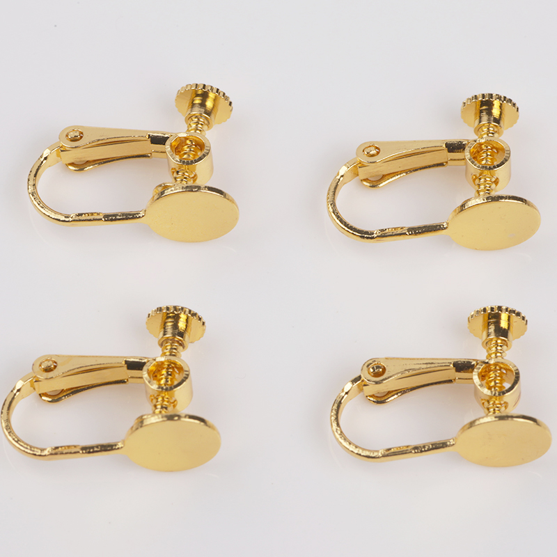Invisible diy ear clip conversion accessories, color-preserving electroplated ear studs, no ear holes, painless rotating screw ear clip converter Application Scenario