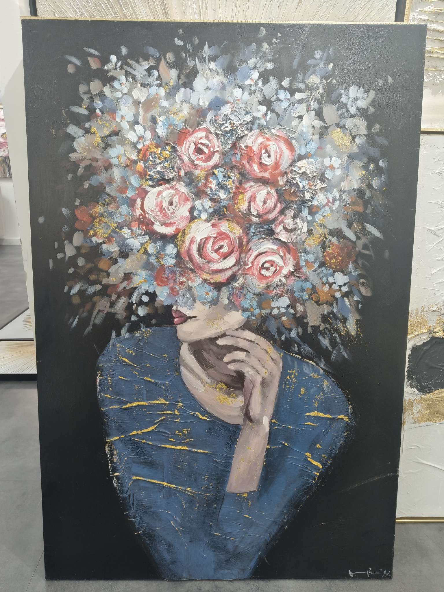 高品质布底油画【可定制】抽象派风格油画详情图1