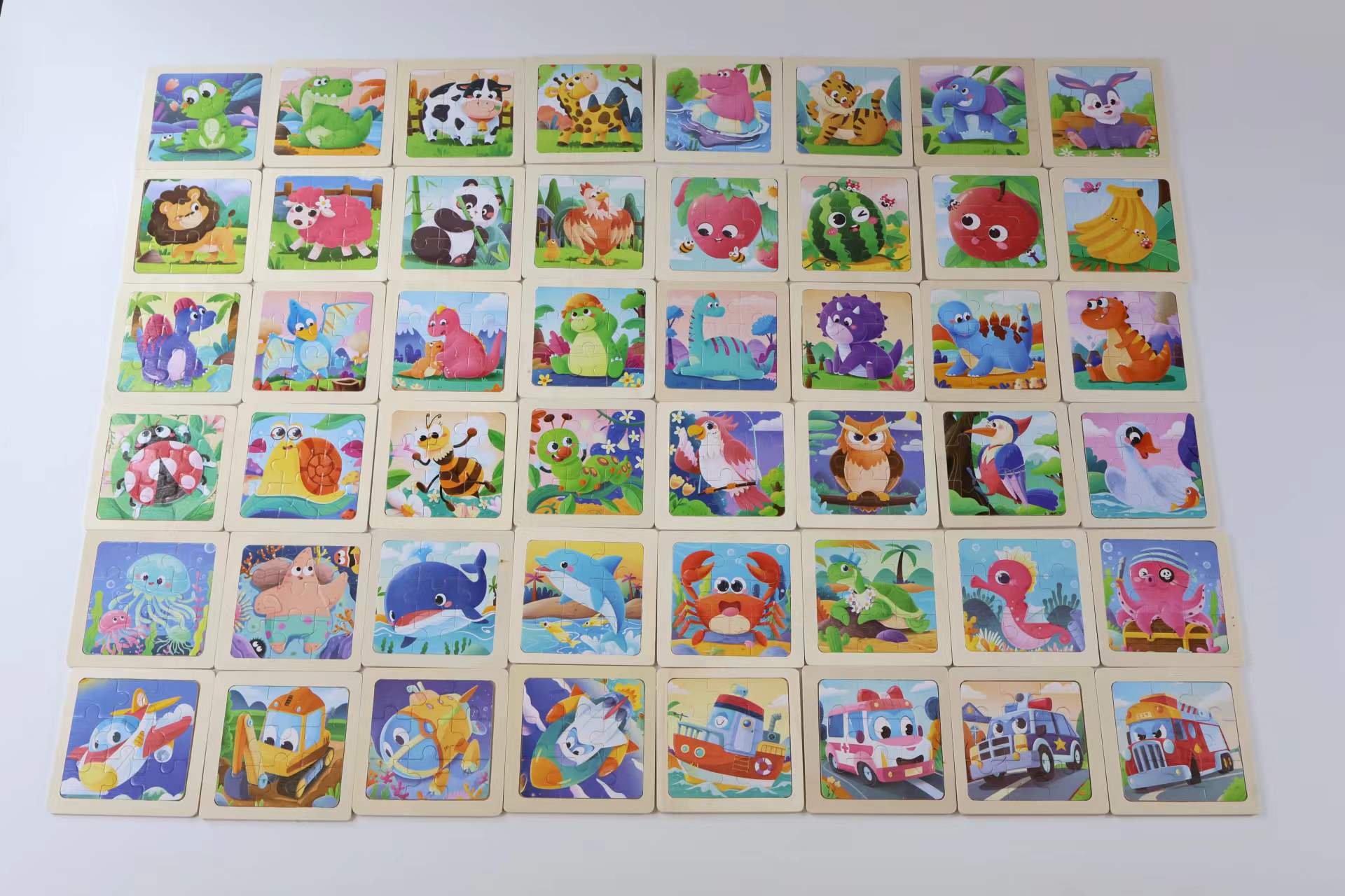 阿文 英文 画板 木制拼图 泰文 俄罗斯方块 卡通拼图 外贸详情图7