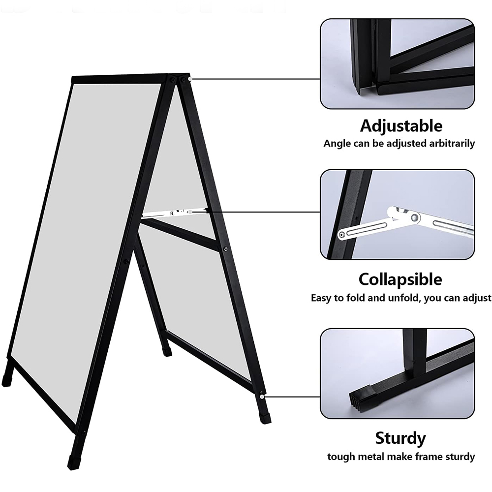 A- Frame Sidewalks Poster stand A字板双面型海报架kt展架详情5