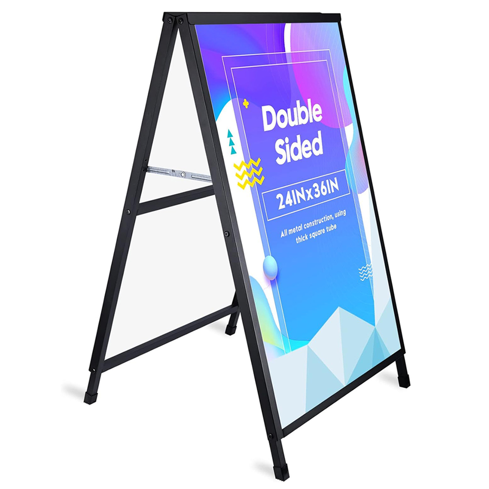 A- Frame Sidewalks Poster stand A字板双面型海报架kt展架详情2