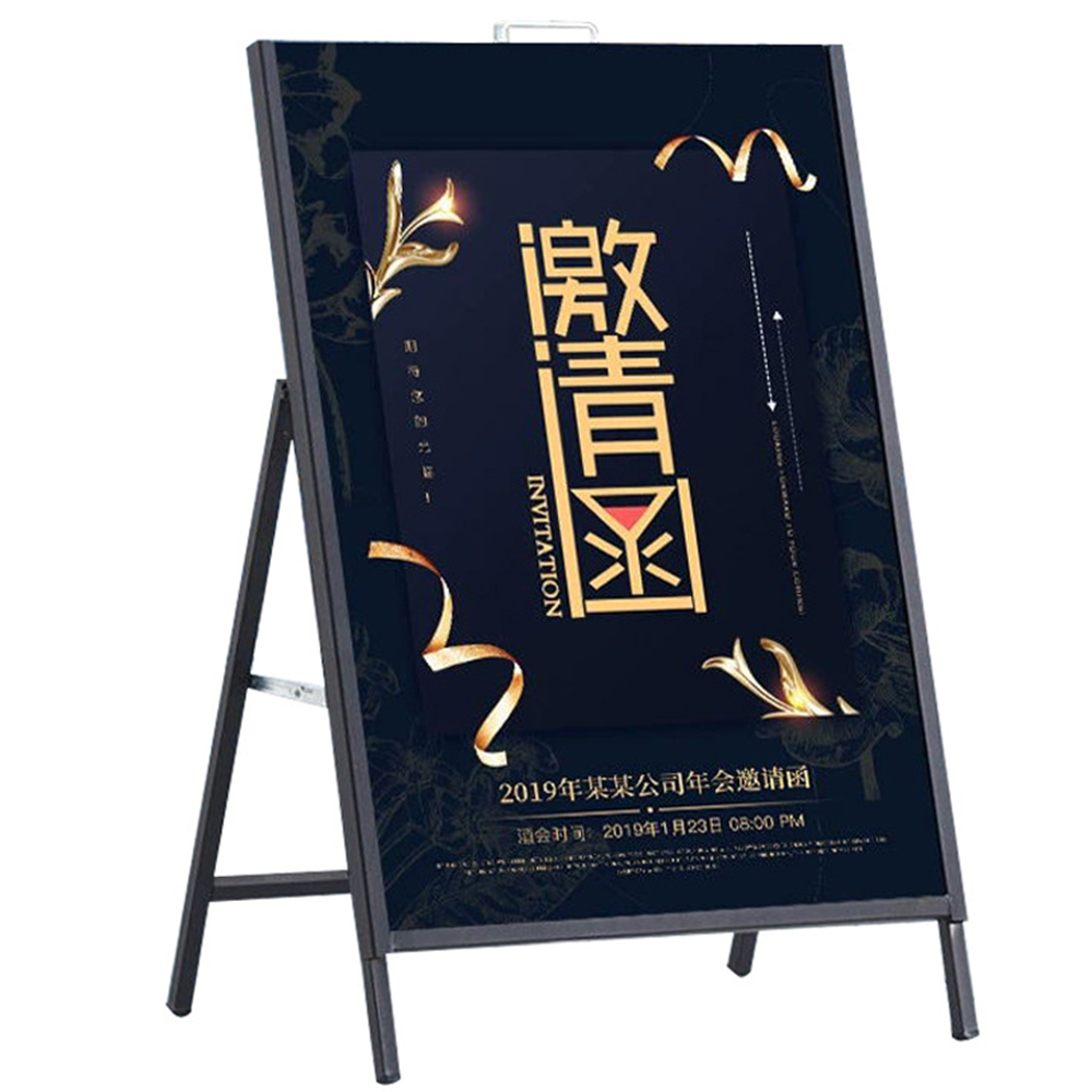 A- Frame Sidewalks Poster stand A字板双面型海报架kt展架详情3