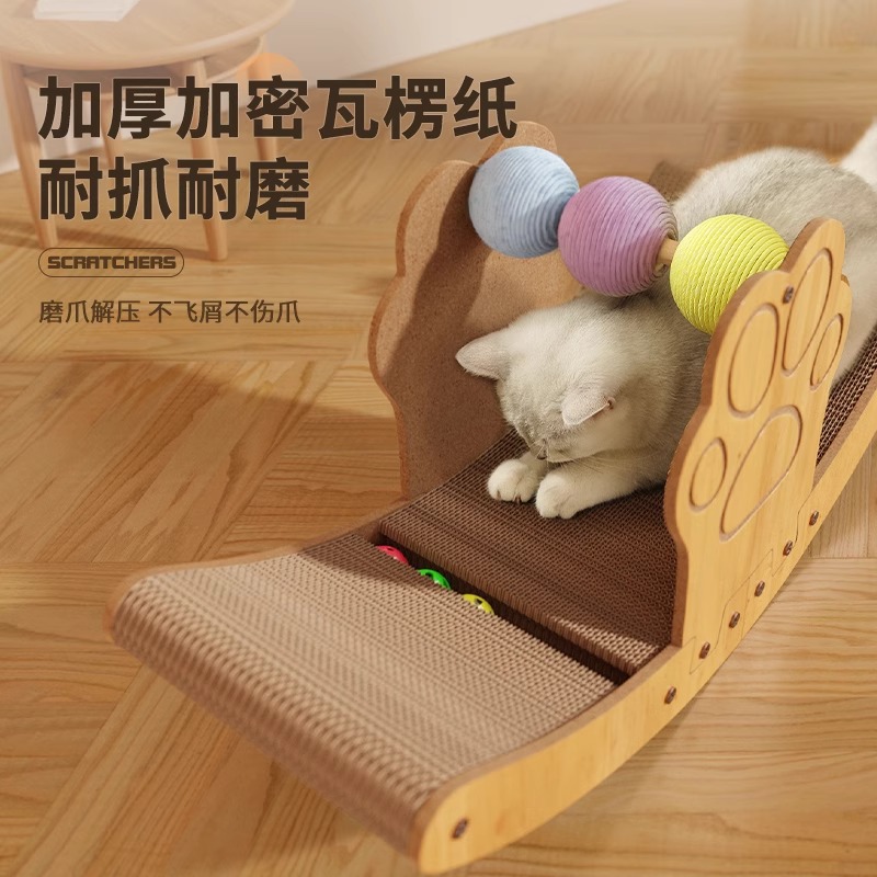 New cat scratch board, cat bed, pet toy, dual-purpose claw grinder, wear-resistant and scratch-resistant cat toy pet supplies Specification image