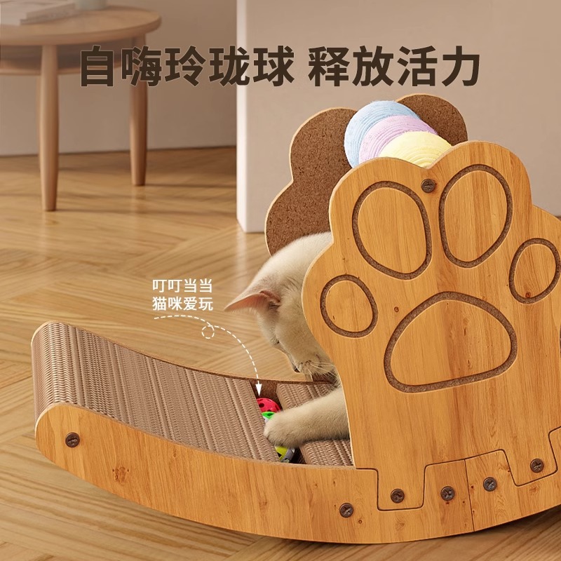 New cat scratch board, cat bed, pet toy, dual-purpose claw grinder, wear-resistant and scratch-resistant cat toy pet supplies Item Picture