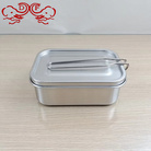 DF99033 304不锈钢饭盒食品级长方形带盖便当盒食堂蒸饭餐盒DF TRADINGHOUSE 