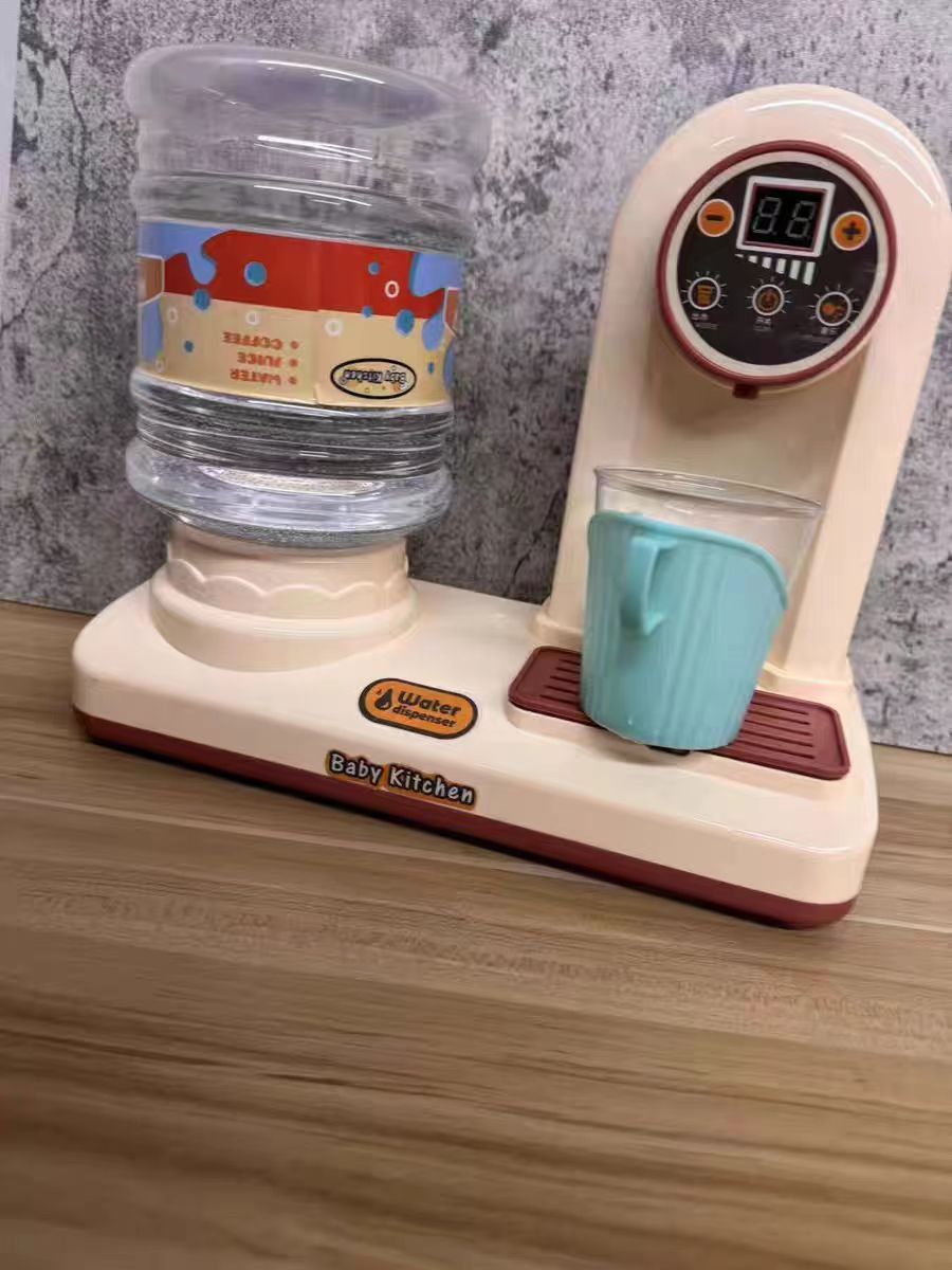 迷你儿童可喝水食品级家用仿真智能饮水机玩具灯光音乐出水台式宝宝过家家玩具详情图3
