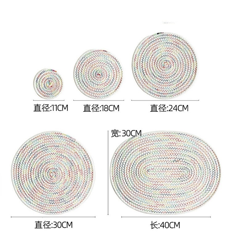 餐垫/杯垫/软木杯垫/编织餐垫/葫芦草编细节图