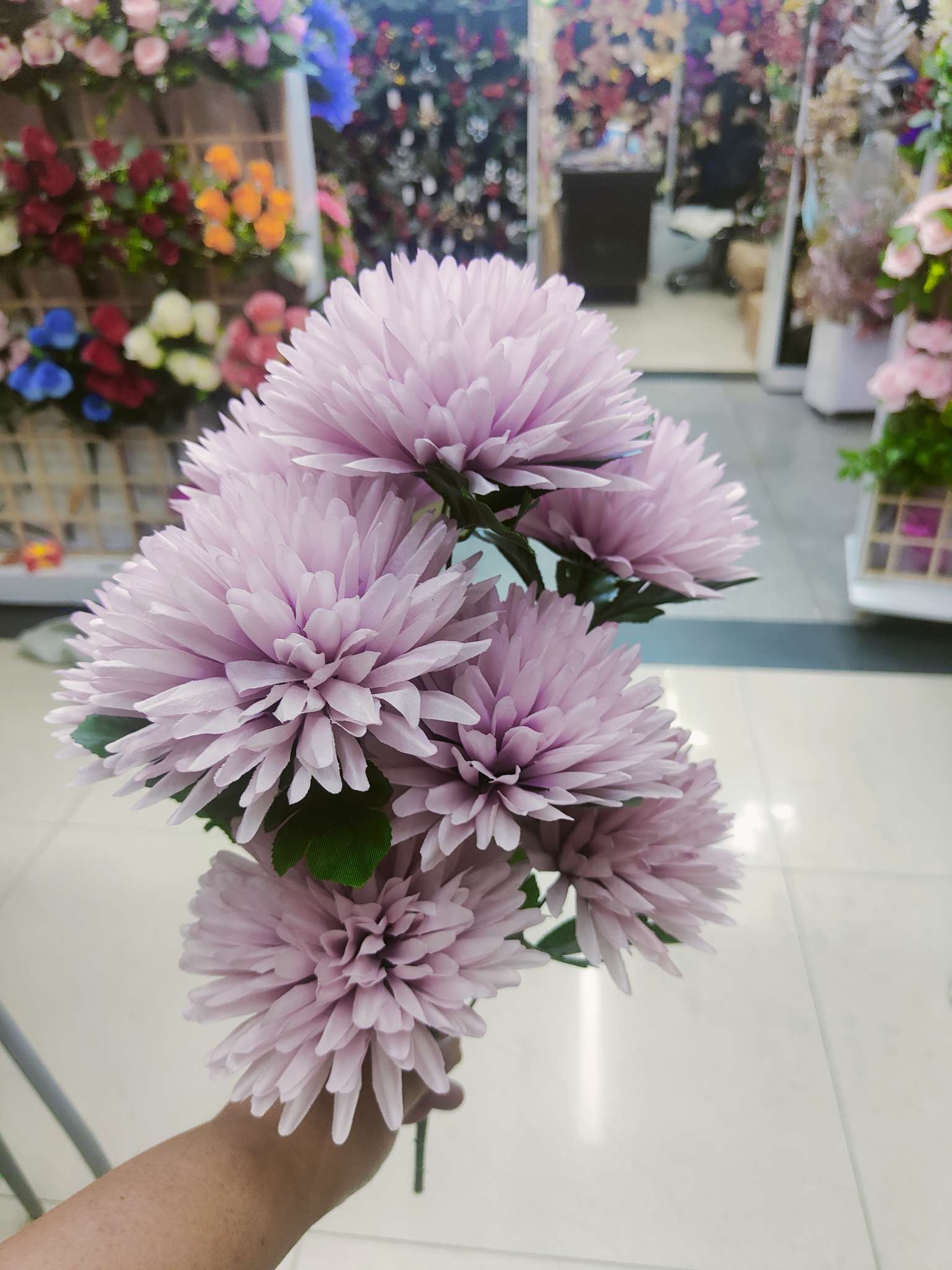 Simulated chrysanthemums, large ball chrysanthemums Specification image