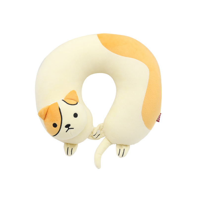 Dibujos animados animal gato gato perro relleno de algodón U almohada orden casa de recreación PP algodón acolchado almohada de cuello viaje de negocios protector de cuello almohada orden Item Picture