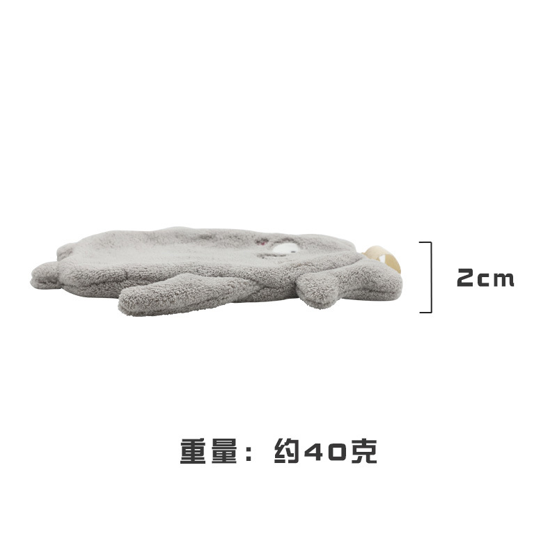 Coral fleece lindo engrosado elefante limpiar toalla de mano orden de la casa de recreo animal colgante niños limpiar toalla de mano orden pic 7