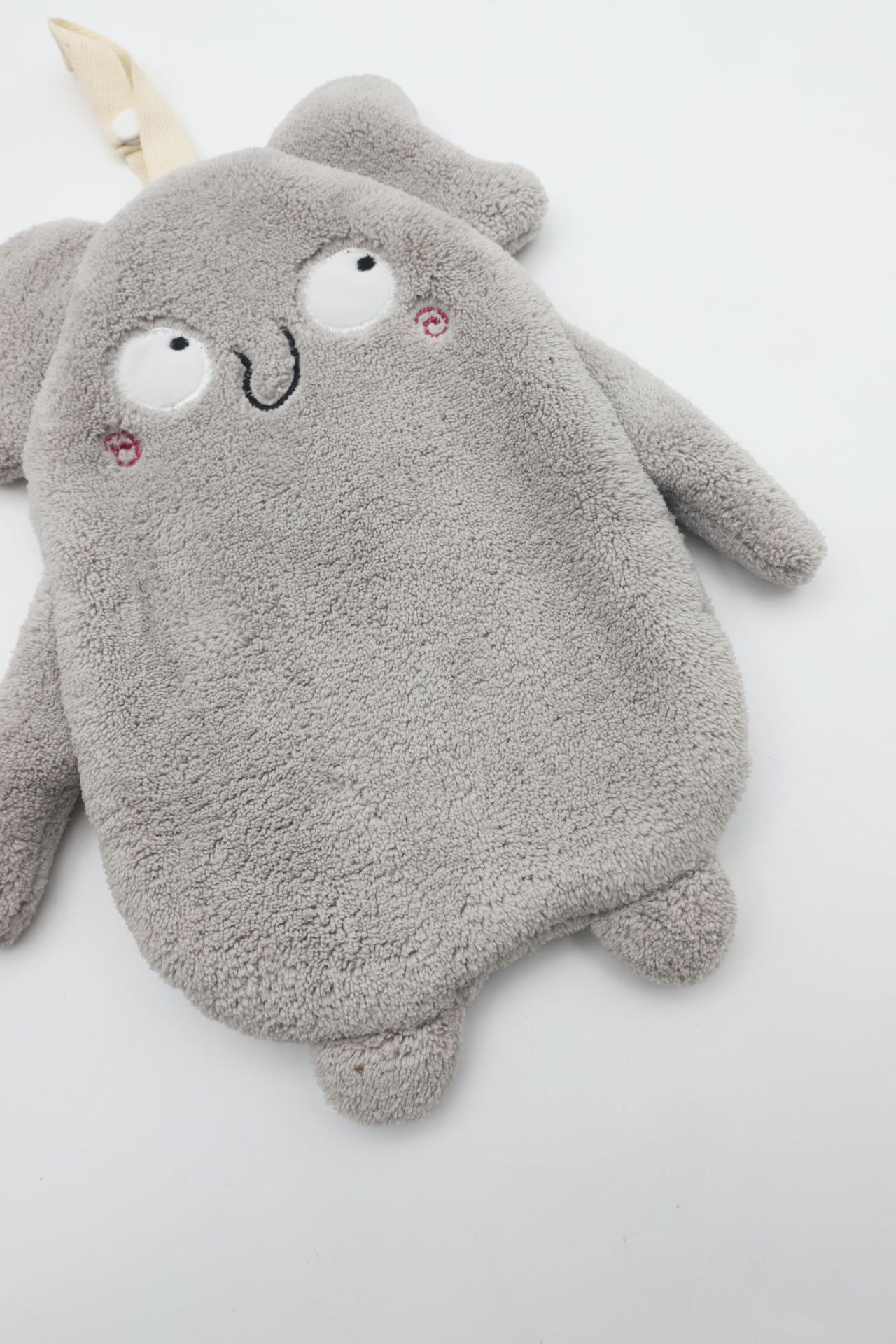 Coral fleece lindo engrosado elefante limpiar toalla de mano orden de la casa de recreo animal colgante niños limpiar toalla de mano orden pic 8