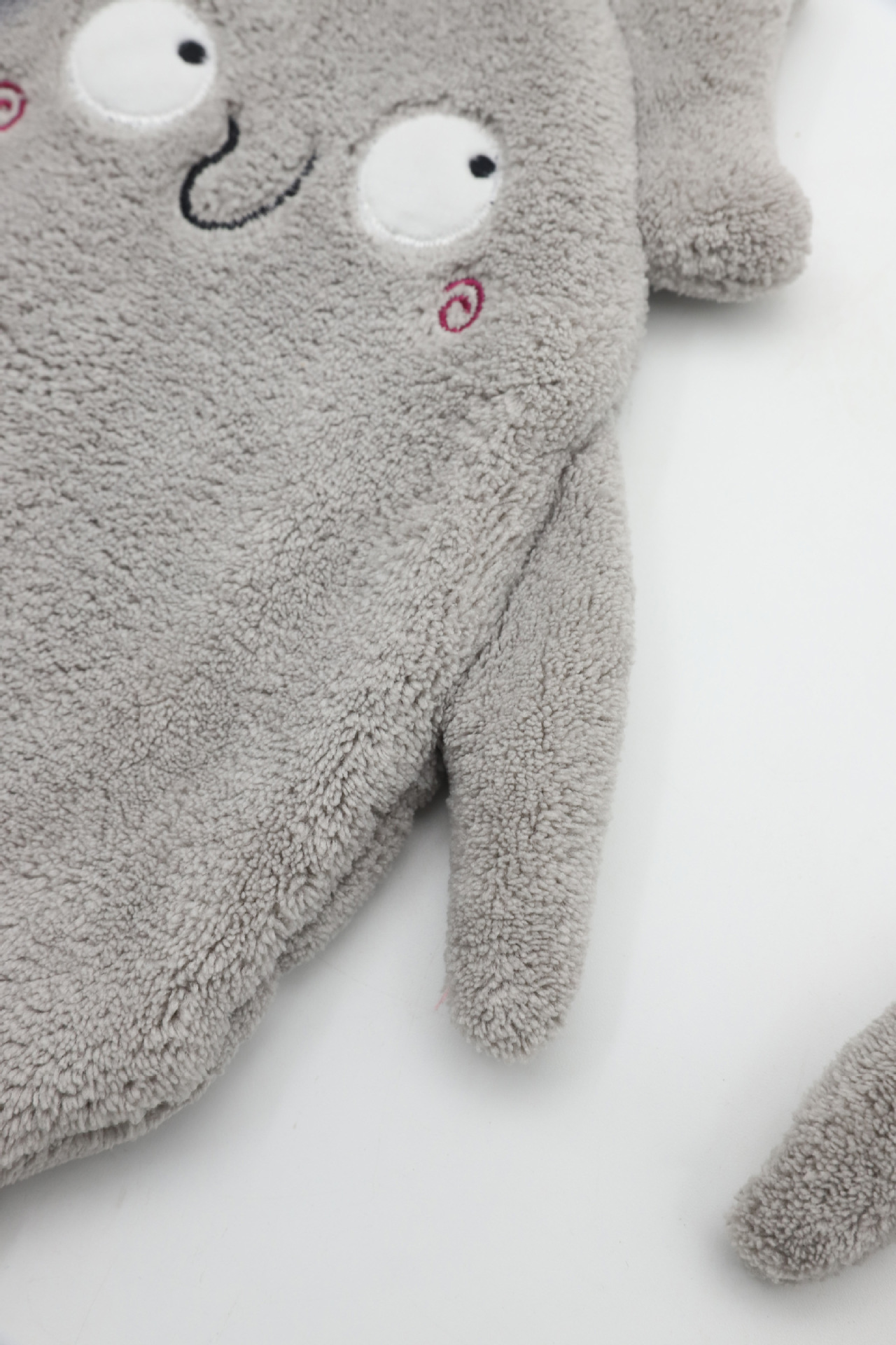 Coral fleece lindo engrosado elefante limpiar toalla de mano orden de la casa de recreo animal colgante niños limpiar toalla de mano orden pic 12