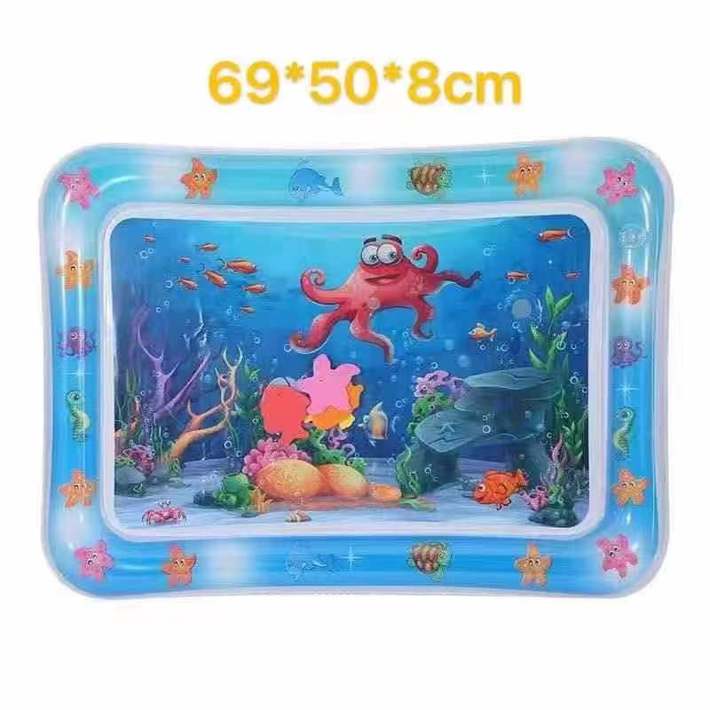 The new children's water pat pad, inflatable ocean seat pad, and parent-child interactive baby pat pad come in multiple styles and patterns. They can be mixed or packed separately. Each piece is packed in 180 cartons Specification drawing