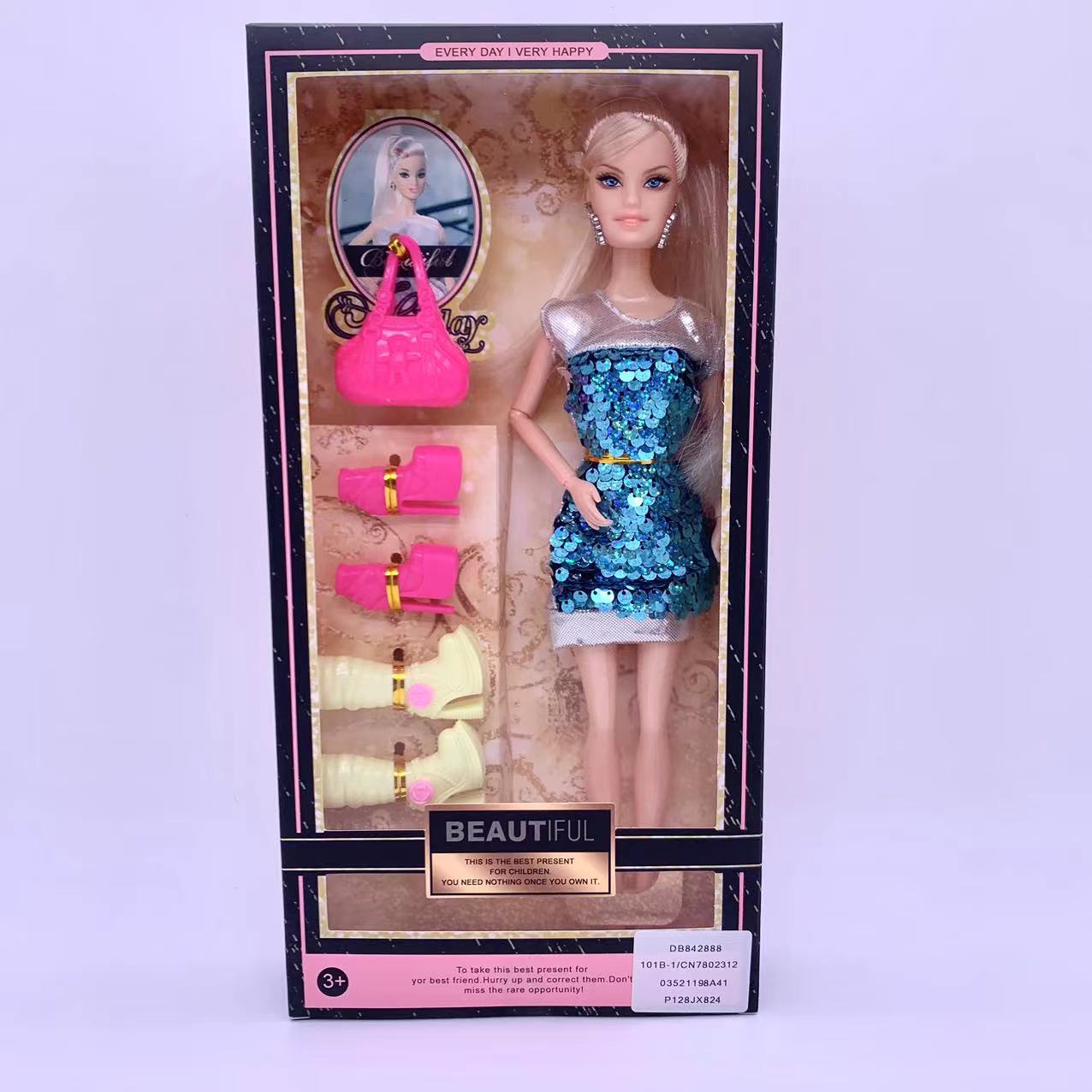 The new foreign trade wholesale doll play every house wine boys and girls toys fashion series can move the high fashion gift box female set gift box thumbnail
