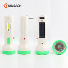 KINSACA星之源太阳能/圆插直插充电塑料手电筒