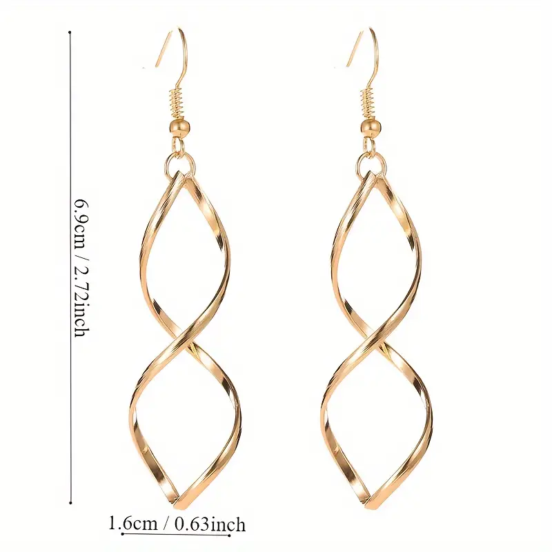 E2408 Simple Earrings High-Grade Temperament Stud Earrings Fashion Popular Cross-Border Domestic Sales Foreign Trade Specification drawing