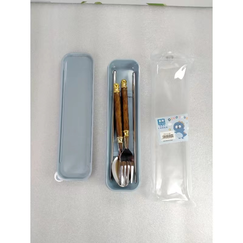 餐具密胺碗/不锈钢餐具/外出餐具套装/折叠杯库洛米/尼泊尔金刚产品图