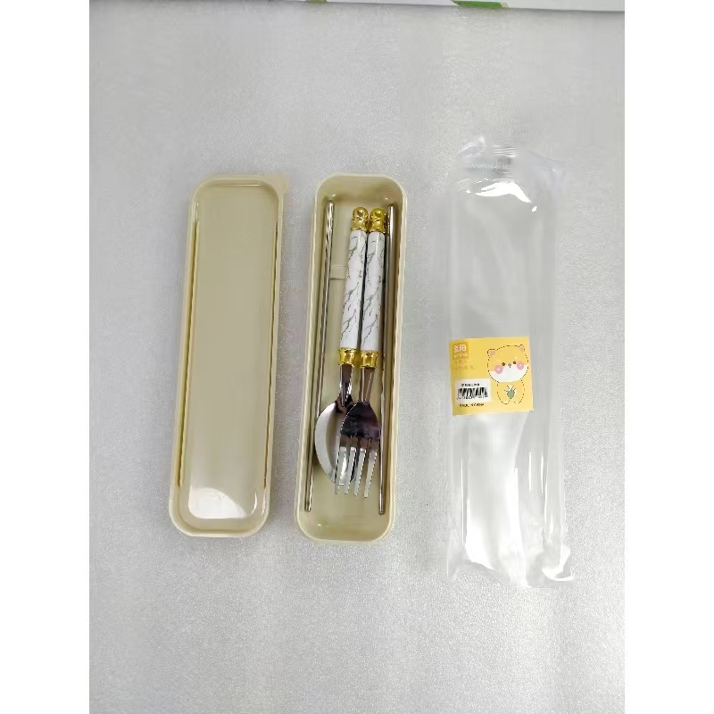 餐具密胺碗/不锈钢餐具/外出餐具套装/折叠杯库洛米/尼泊尔金刚细节图