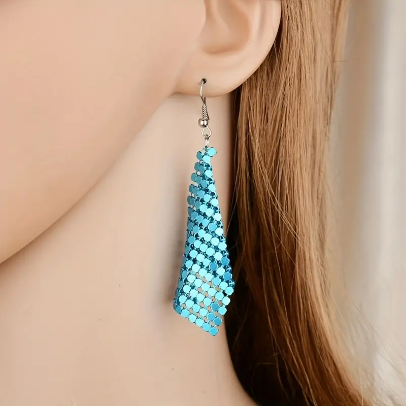 E2403 European And American Cross-Border Earrings Fashion A Variety Of Hipster Metal Exaggerated Fringe Long Popular Elements Earring Hooks Item Picture