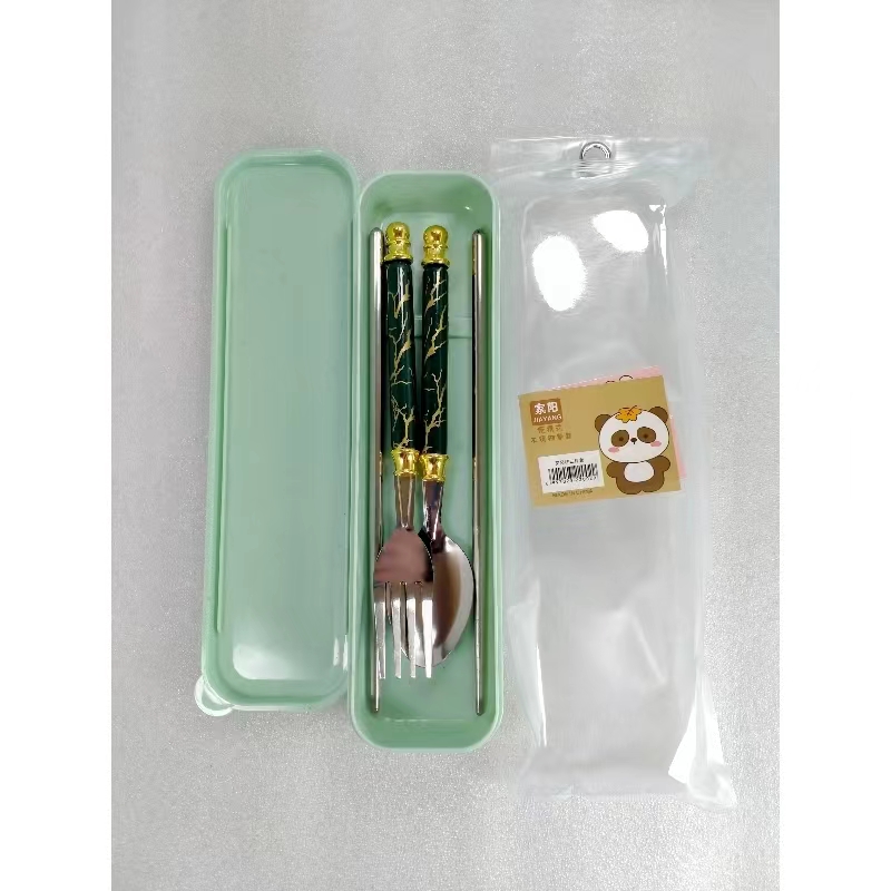 餐具密胺碗/不锈钢餐具/外出餐具套装/折叠杯库洛米/尼泊尔金刚白底实物图