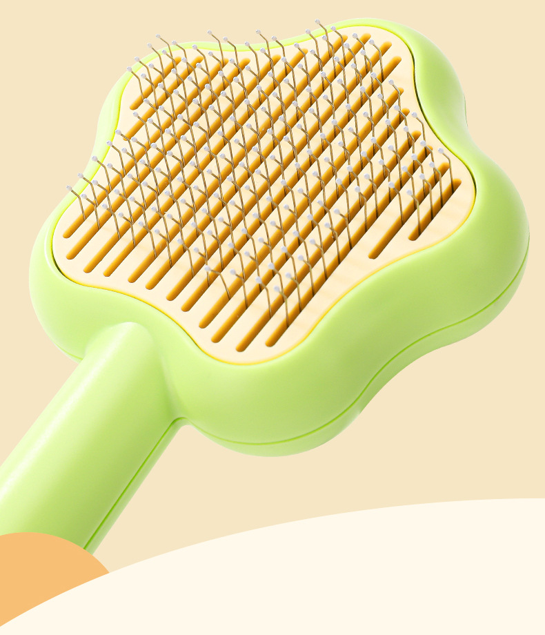 New Magic wand stainless steel needle pet comb, cat hair removal comb brush, dog one-click hair removal and cleaning comb, pet supplies pic 4