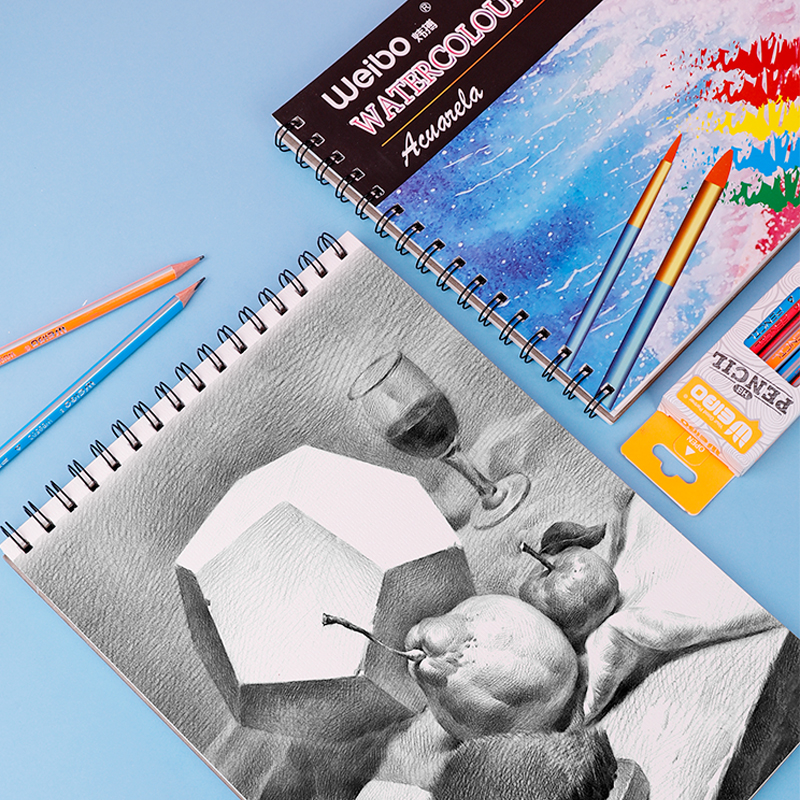 Weibo Stationery Mini Cartoon loose-leaf thickened coil Notebook, cute student notebook, portable office Notepad Item Picture