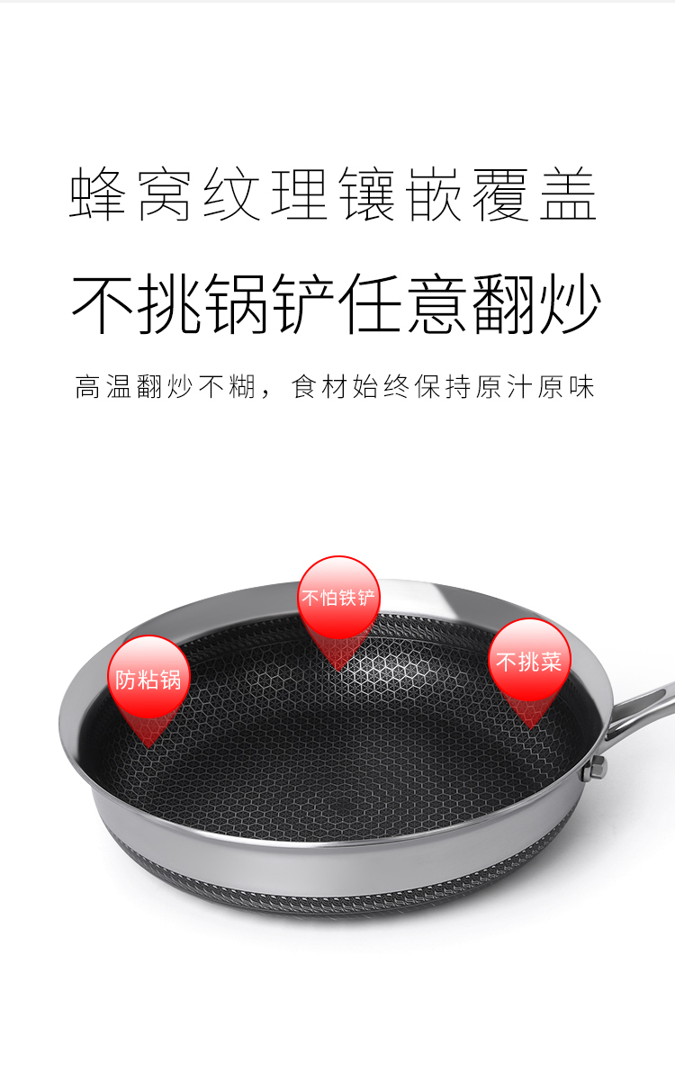 C&E創(chuàng)藝鍋具8件套316不銹鋼煎鍋炒鍋奶鍋湯鍋廚房家用多功能不粘鍋商務(wù)送禮活動福利簡約電磁爐煤氣灶明火灶通用廚房用品詳情17