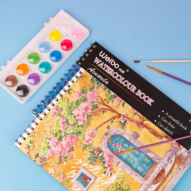 Weibo Stationery Mini Cartoon loose-leaf thickened coil Notebook, cute student notebook, portable office Notepad details Picture