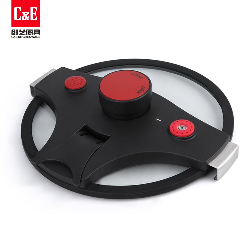 C&E Creative Kitchenware 6L large-capacity micro-pressure pot, upright pot lid, aluminum alloy multi-functional pot, high-temperature nano technology cookware, kitchenware, induction cooker, gas stove, open flame stove, universal for making soup, cooking rice, kitchen and household use Specification image