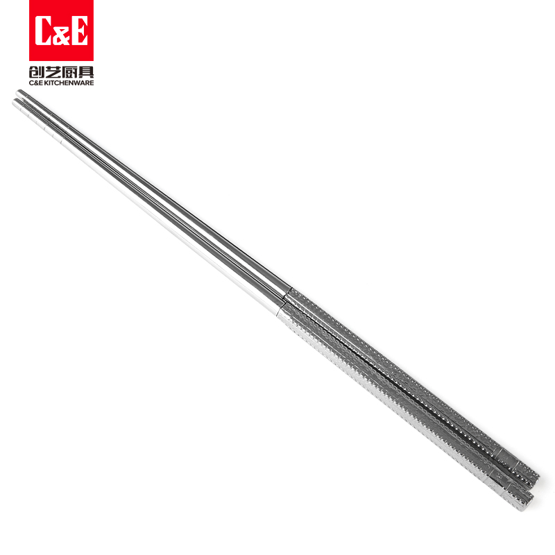 C&E Creative Chopsticks and Spoons Two-piece Set, fish-scale style serving spoons and chopsticks tableware, new fashionable set of kitchenware, suitable for home use, hotels, restaurants, and dining halls Application Scenario