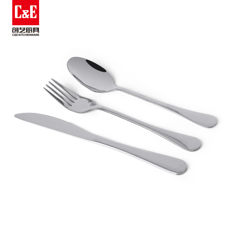C&E Creative 10-piece knife, fork and spoon set, new simple stainless steel portable outdoor tableware with storage box, suitable for outdoor travel, hotels, restaurants, household use, factory wholesale Application Scenario