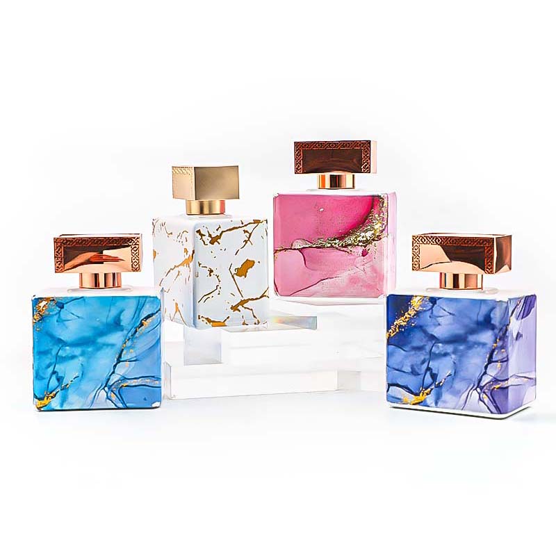 Factory direct sales of 100ml perfume bottles, screw-press spray, printed bottle body, thickened bottle bottom, empty bottles Specification image