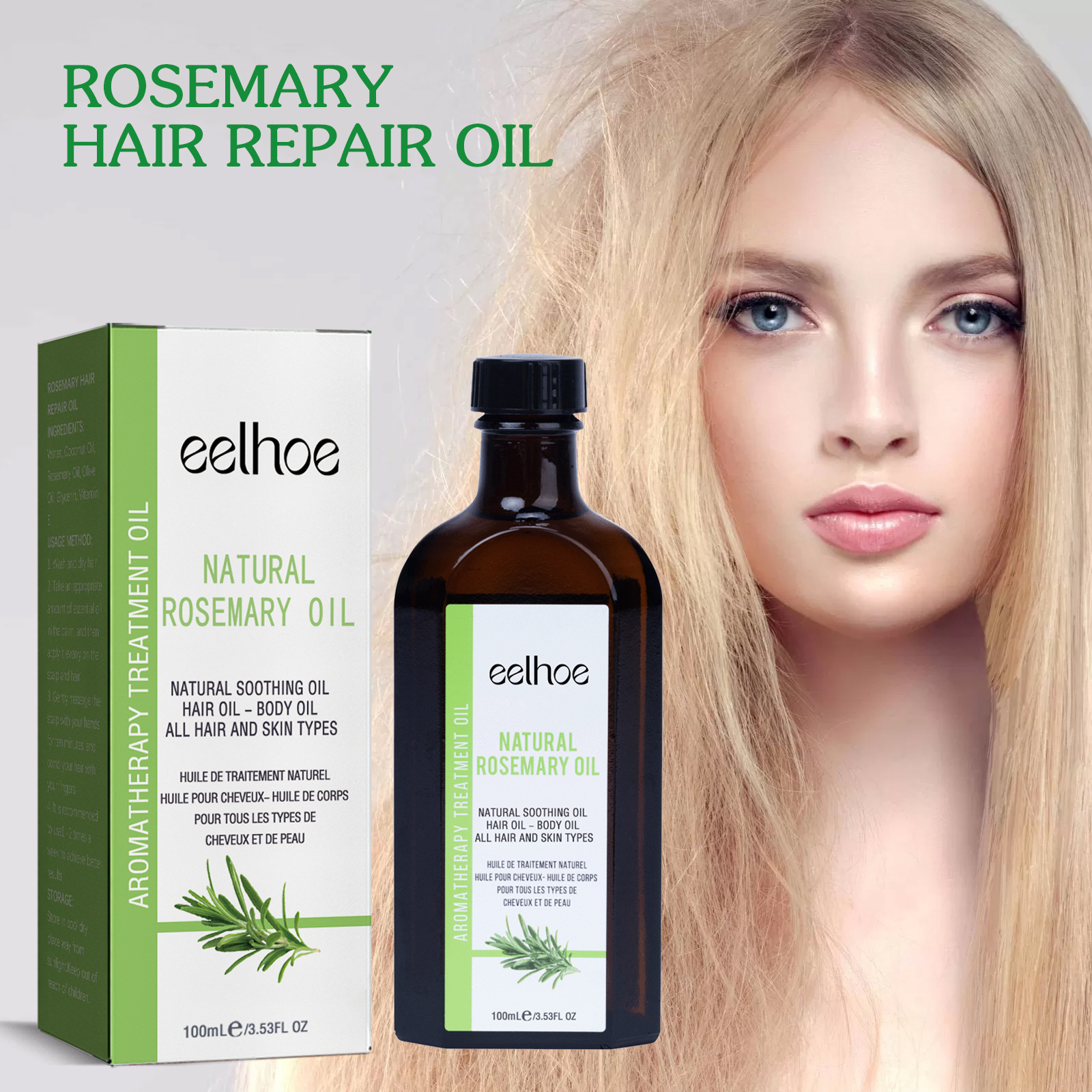 EELHOE Rosemary Essential Oil for Hair Care YL075-EEA01-A032-100-BN1