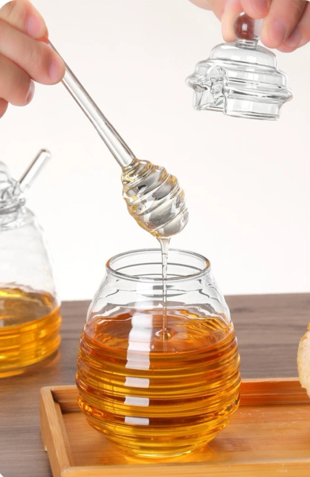 蜜蜂罐收纳罐蜂蜜罐高硼硅收纳罐详情图4